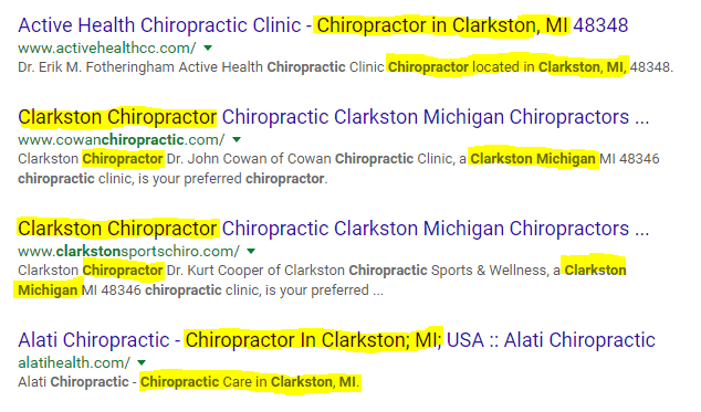 Chiropractor Clarkston MI